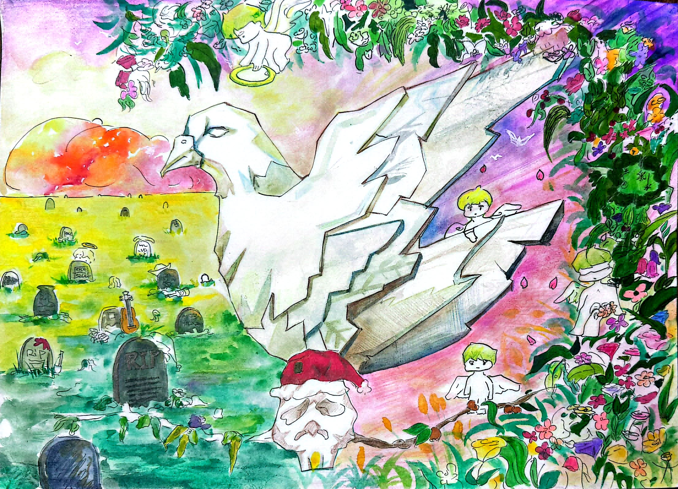 《和平之翼，皆是花开》