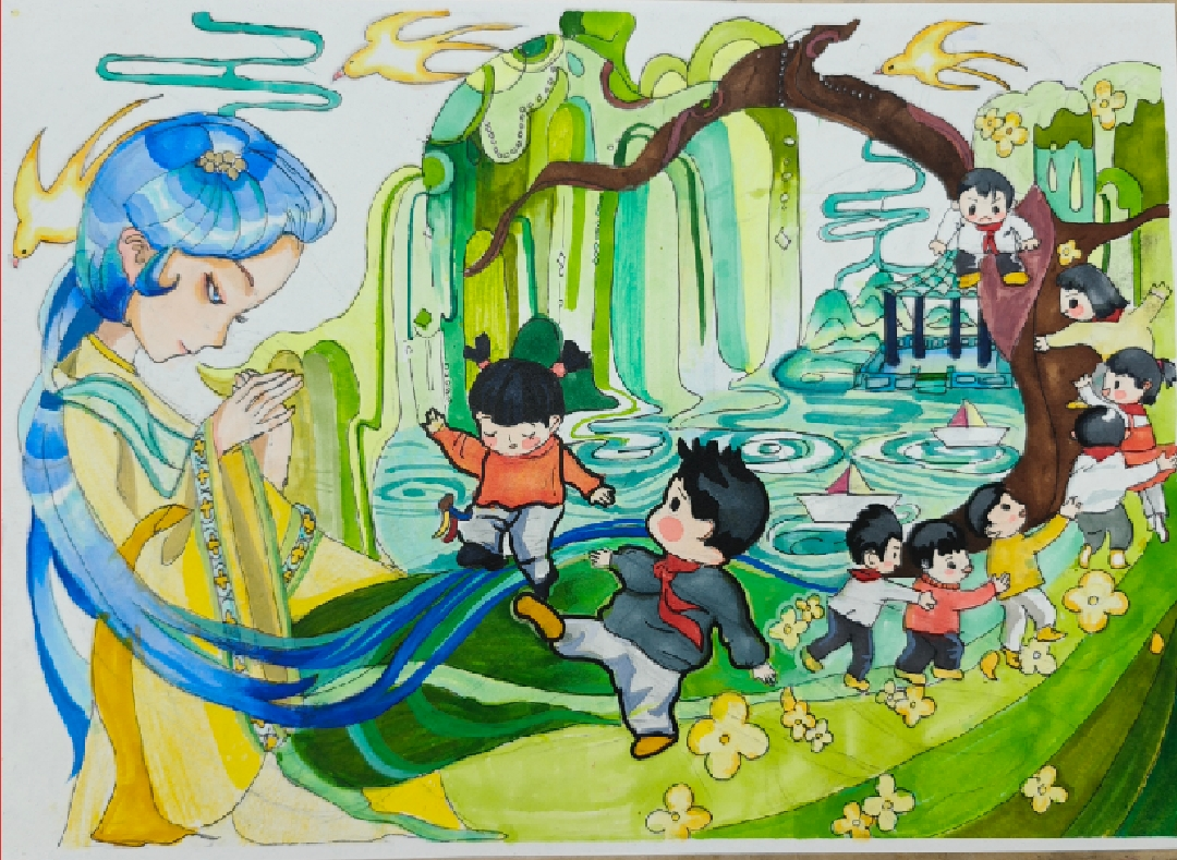 《童嬉清涧&middot;华彩漫山》
